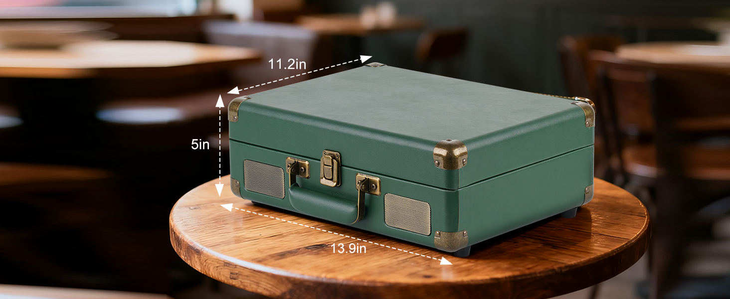 Record Player Portable with Bluetooth Connection USB Playback