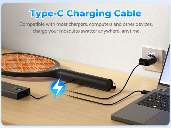 YISSVIC Electric Fly Swatter 4000V Bug Zapper