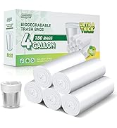 180 Counts Small Trash Bags, Inwaysin Ultra Thick &amp; Strong 4 Gallon Trash Bag