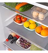 12PCS Refrigerator Mats, Washable Fridge Liners and Mats New Home Must Haves Shelf Liners for Gla...