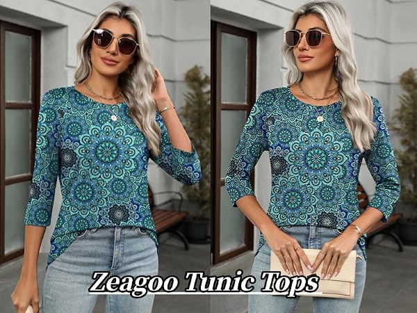 zeagoo top tunic blouse