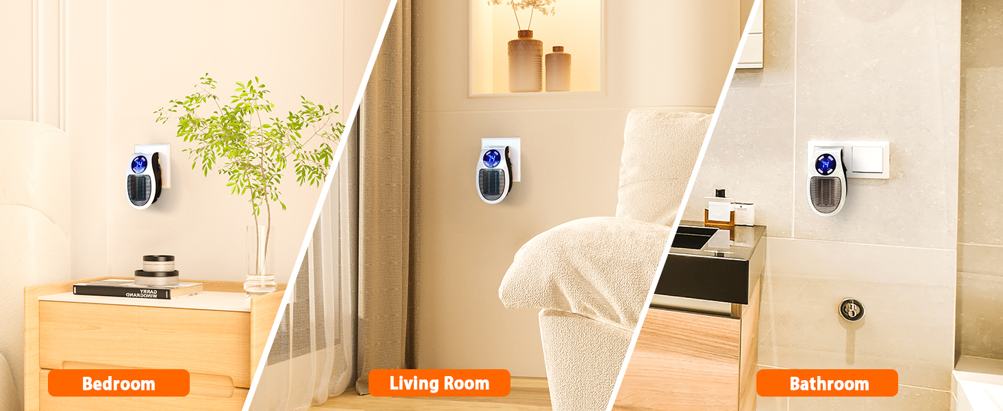 plug in heater wall outlet heater wall plug heater small heater mini heater space heater bathroom