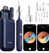 Ear Wax Removal Tool Camera, Visible Ear Cleaner Earwax Remover Kit with Tweezers, Flexible Ear S...