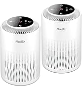 2 Pack Air Purifiers for Home with HEPA Filters, Portable Air Purifier with Nightlight Speed Cont...