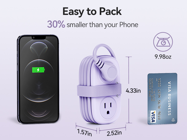 ORICO 4FT Purple Power Strip