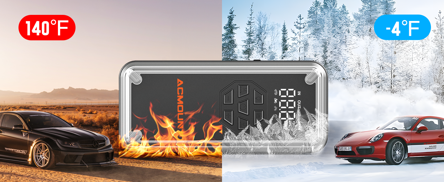 jump starter work in extreme temperatures