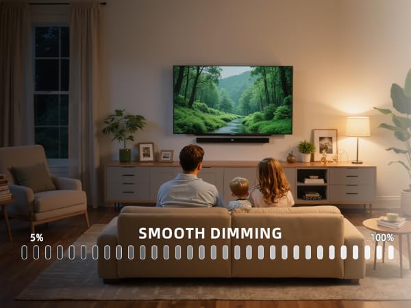 led disk light with smooth dimming