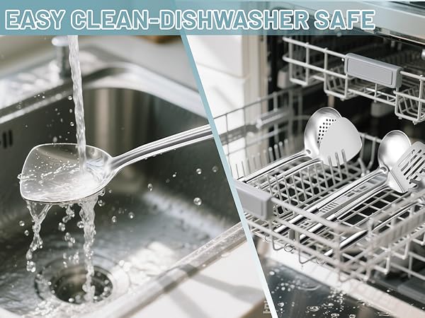 stainless steel cookware set utensils