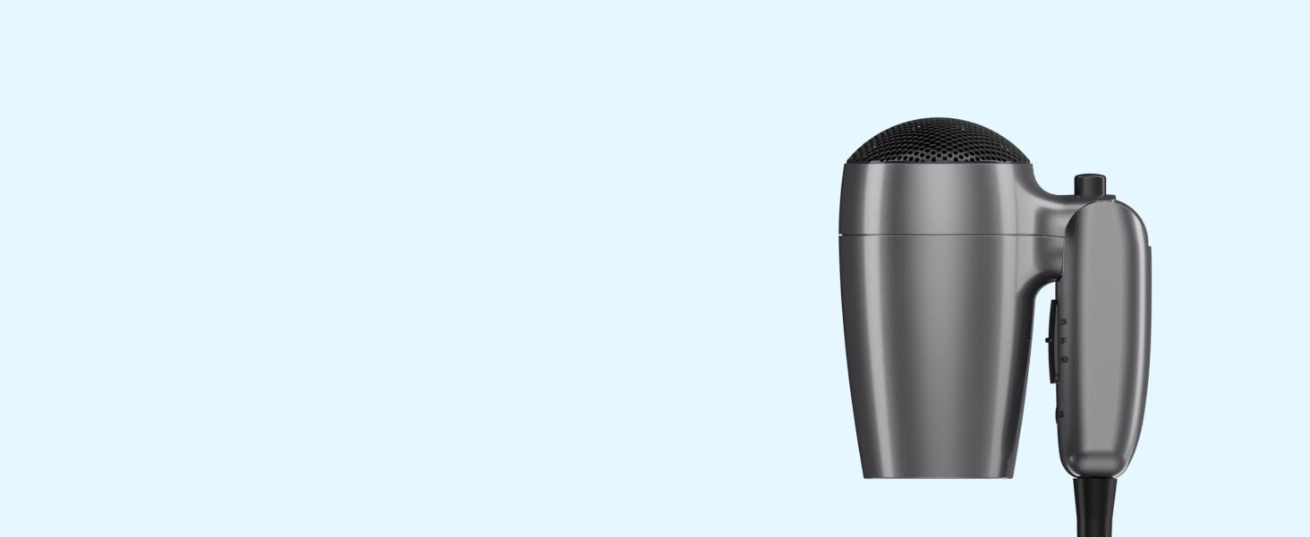 Folded hair dryer