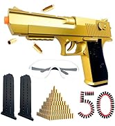 Shell Ejecting Toy Gun for Kids &amp; Adults - Realistic Tactical Blaster with 50 Soft Foam Bullets, ...