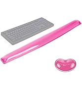 ABRONDA Gel Keyboard &amp; Mouse Wrist Rest Set - Keyboard Wrist Rest Pad &amp; Mouse Support for Office ...