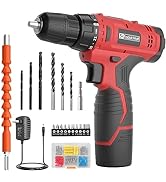 FADAKWALT Cordless Drill Set,12V Power Drill Set with Battery and Charger, compact Driver/Drill B...