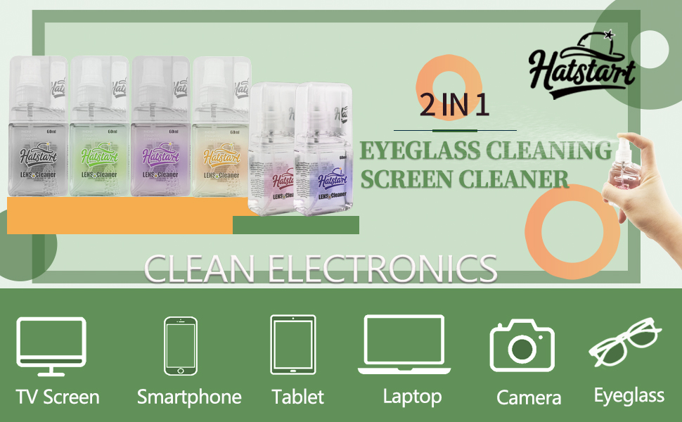 Green EYEGLASS SCREEN CLEANER a+ electronics