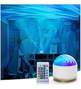 HUMIIEYE Northern Lights Projector, 16 Light Color Aurora Night Light Projector for Bedroom, Remo...