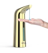 Summon The Elves Automatic Liquid Soap Dispenser Touchless,400ML Hand &amp; Dish Countertop Gold Elec...