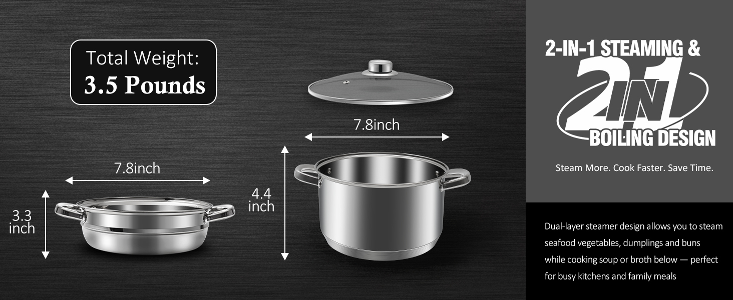 cooking pot with steamer