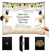 Roetyce Coworker Farewell Decorations, Black Gold Good Luck Finding Better Coworkers Than Us Gues...