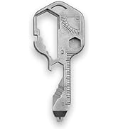 Tigbrother 24-in-1 Multi-Tool Key - Portable Stainless Steel Key Tool with Screwdriver, Wrench, B...