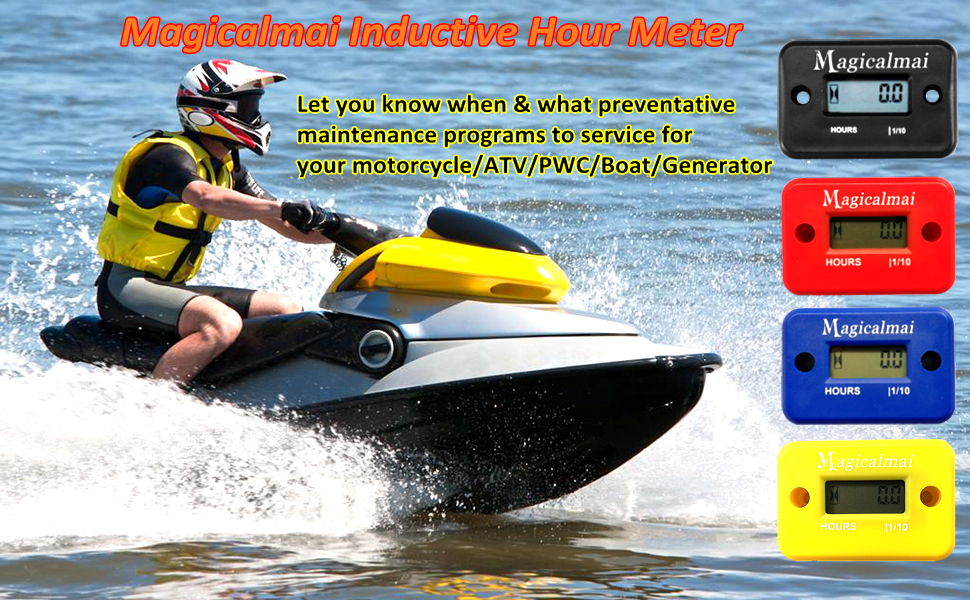 inductive hour meter for motorcycle atv pwc boat genertor Lawn Mower Dirt Bike Snowmobile Marine