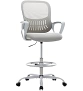 Drafting Chair, Tall Office Chair, Standing Desk Chair with Thicker Seat, Tall Desk Chair, Ergono...