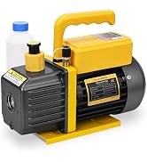 FAVORCOOL 3.6 CFM Vacuum Pump, 110V 1/4 HP Single Stage Rotary Vane HVAC Air Vacuum Pump, AC Refr...