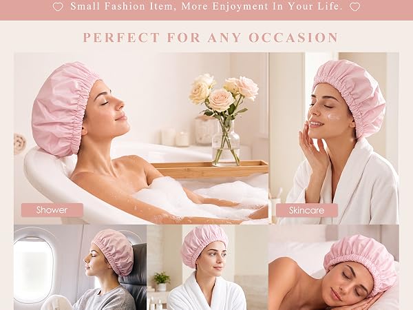 shower bonnets for women waterproof