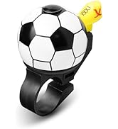 Soccer Bike Bell for Kids - Crisp Sound Mini Ringtone and Fun Bicycle Horns for Children's Bikes