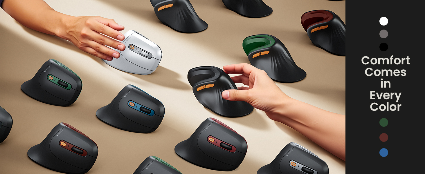 Bluetooth Rechargeable Vertical Mouse