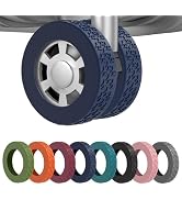 8 Pack Luggage Wheel Covers,Silicone Protective Covers for 2-2.4" Suitcases Spinner Wheel,Upgrade...