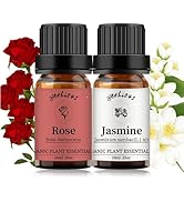 yethious Rose Essential Oil Jasmine Essential Oil for Diffuser, Hair, Skin, Body, Face, Perfume, ...