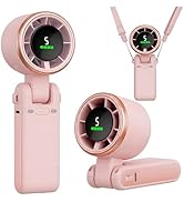 KIMWIND Portable Handheld Turbo Fan, 5 Gear Wind, Battery Operated, Up to 13 Working Hours Rechar...