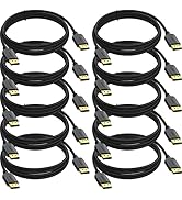 XiAyriky 4K DisplayPort to DisplayPort Cable 10 Feet, 10-Pack DP to DP Cable, Display Port Cable ...