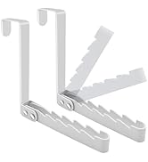 Peasulin 2 Pack Over The Door Hooks Hanger, Sturdy Foldable Over Door Drying Rack for Clothes, Co...