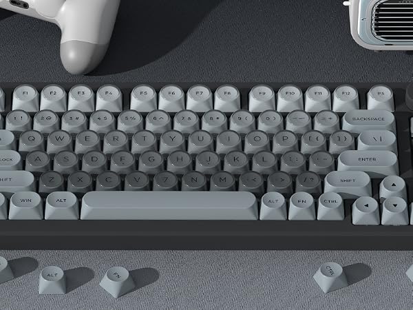 Elevate Your Desk — Matte Gradient Jelly Keycaps