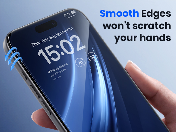 Smooth rounded edges won't scratch hands, offering comfortable and safe grip for daily use.