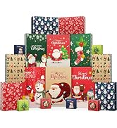 EverMerry 18 Piece Christmas Gift Boxes, with Lids for Presents Decorative Shirt Box for Xmas Hol...