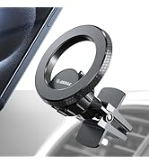 Esoulk Magnetic Air Vent Phone Mount, 360° Rotation Car Phone Holder, One-Hand Operation, Black