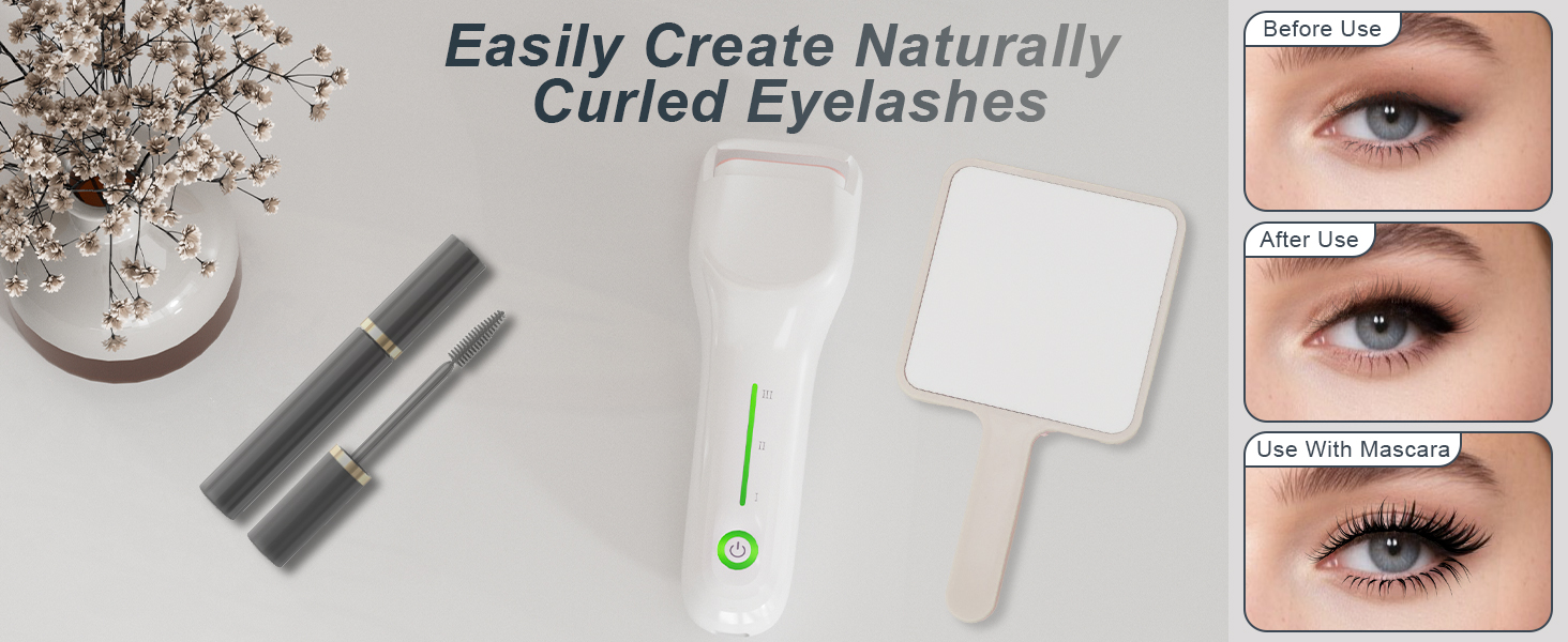Lilonthy electric heated eyelash curlers