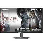 GIGABYTE - M27Q2-27" SS IPS Gaming Monitor - QHD 2560x1440-200Hz/OC 210Hz - 1ms GTG - AMD FreeSyn...