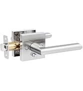 HOSOM Privacy Door Handles for Bedroom and Bathroom, Door Handle Interior Door Levers Keyless Rev...