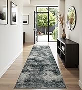Joydeco 2x6 Washable Runner Rug for Hallway, Modern Abstract Non-Slip Soft Rugs, Low Pile Carpet ...