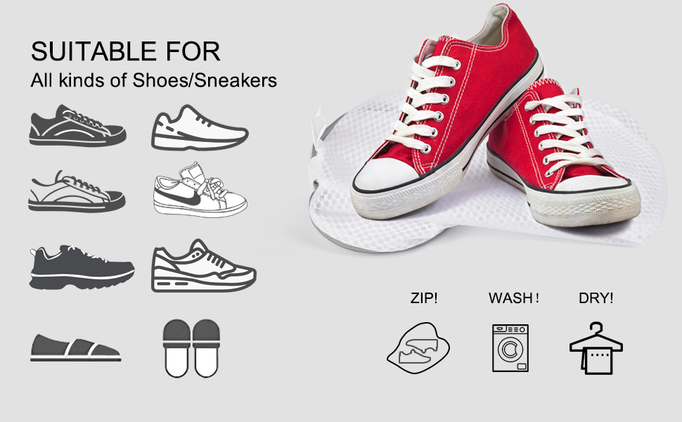 shoe washing bag