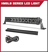 OFFROADTOWN 20'' 350W LED Light Bar with Wiring Harness and Black Cover Off Road Driving Light IP...