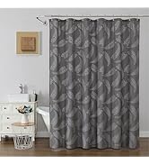 Onalasyc Grey Floral Shower Curtain, Lace Floral Shower Curtains for Bathroom, Grey Sheer Shower ...