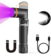NICRON B75 High Power UV Flashlight Rechargeable LED 1000 Lumens 395nm Ultraviolet, 90 Degree 4 M...