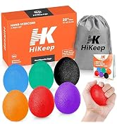 HiKeep Hand Exercise Balls, Egg Shape Physical Therapy Different Resistance Workout Kit - Set of 6