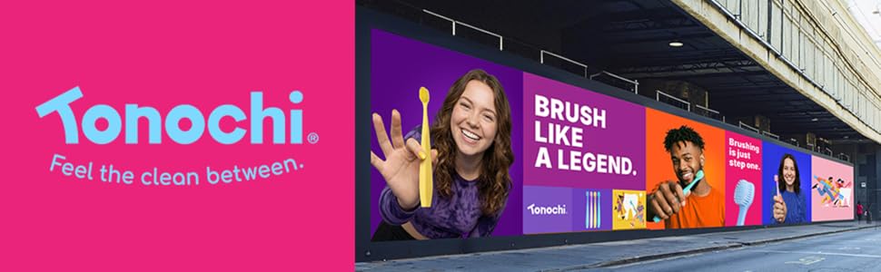 Tonochi oral care brand featuring innovative toothbrush designs and everyday dental care products.