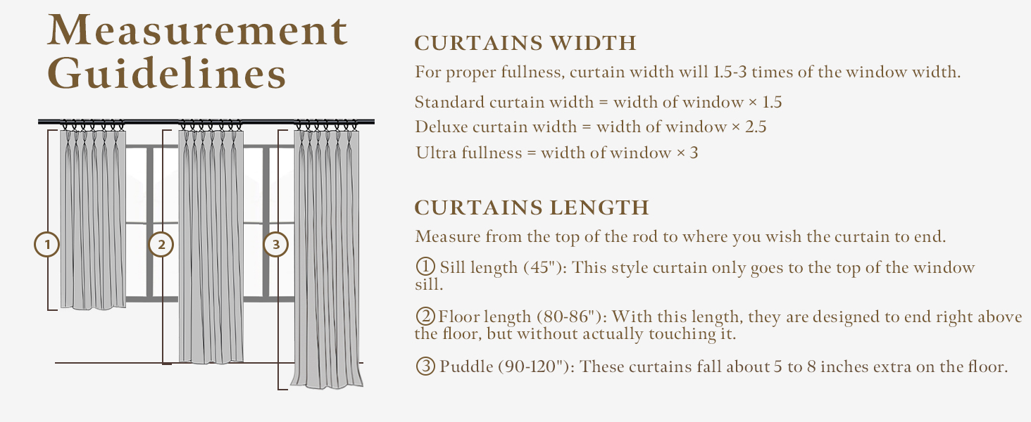 pleated curtains