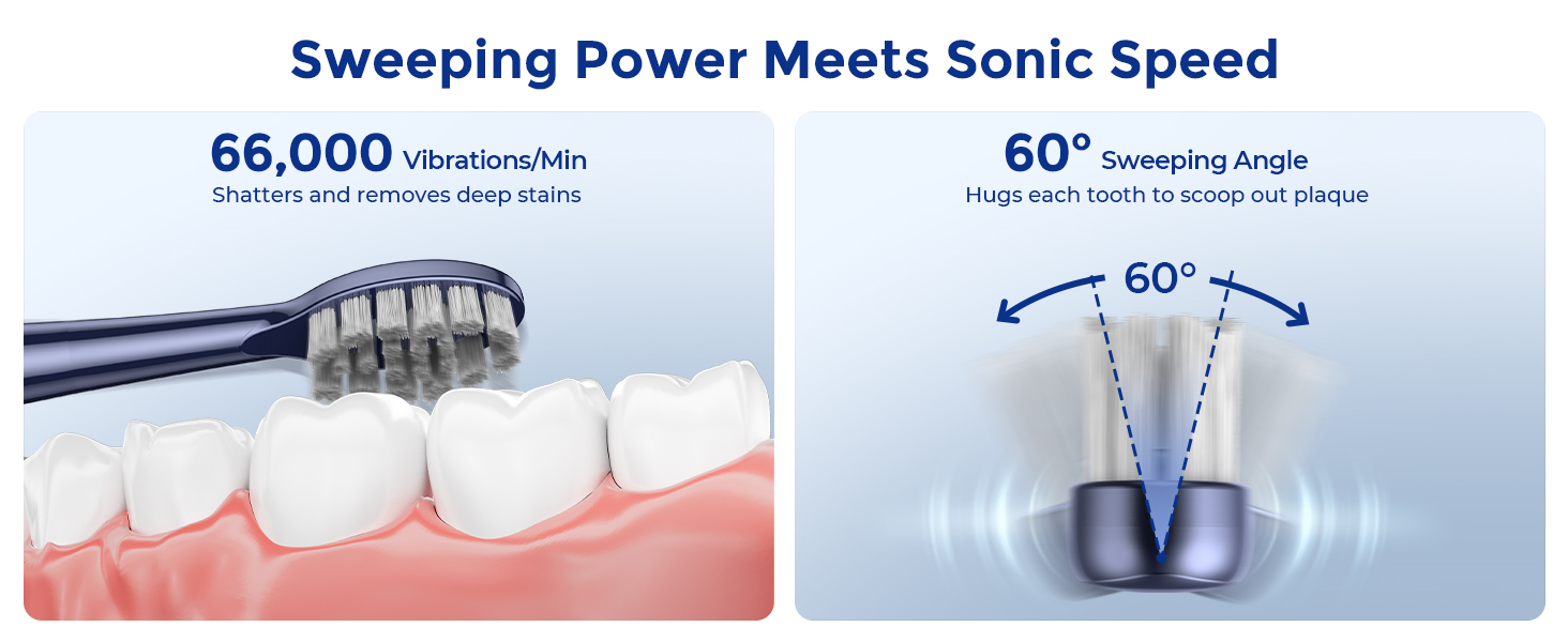 electric toothbrush with water flosser