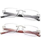Vepiant 2 Pairs Transition Reading Glasses Photochromic Sunglasses UV Protection Sun Readers Anti...